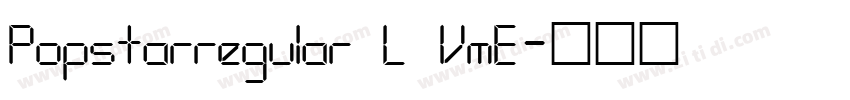 Popstarregular L VmE字体转换